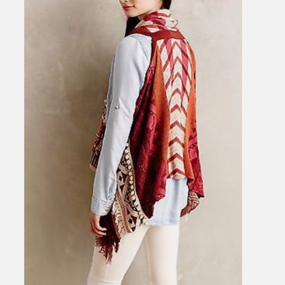 MOTH Anthropologie Durango Jacquard Boho Sweater Vest Size XS/S - Picture 4 of 16